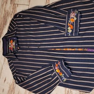 Men's Robert Graham Long sleeve button down shirt Size XL
